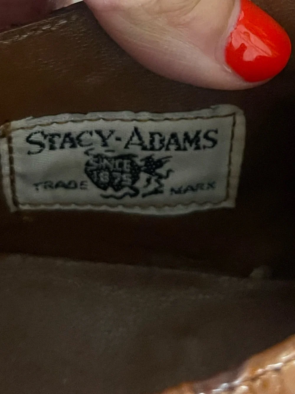 Madison Stacy Adams Anaconda Cognac Brown Textured Leather Lace-Up Oxfords 11.5
